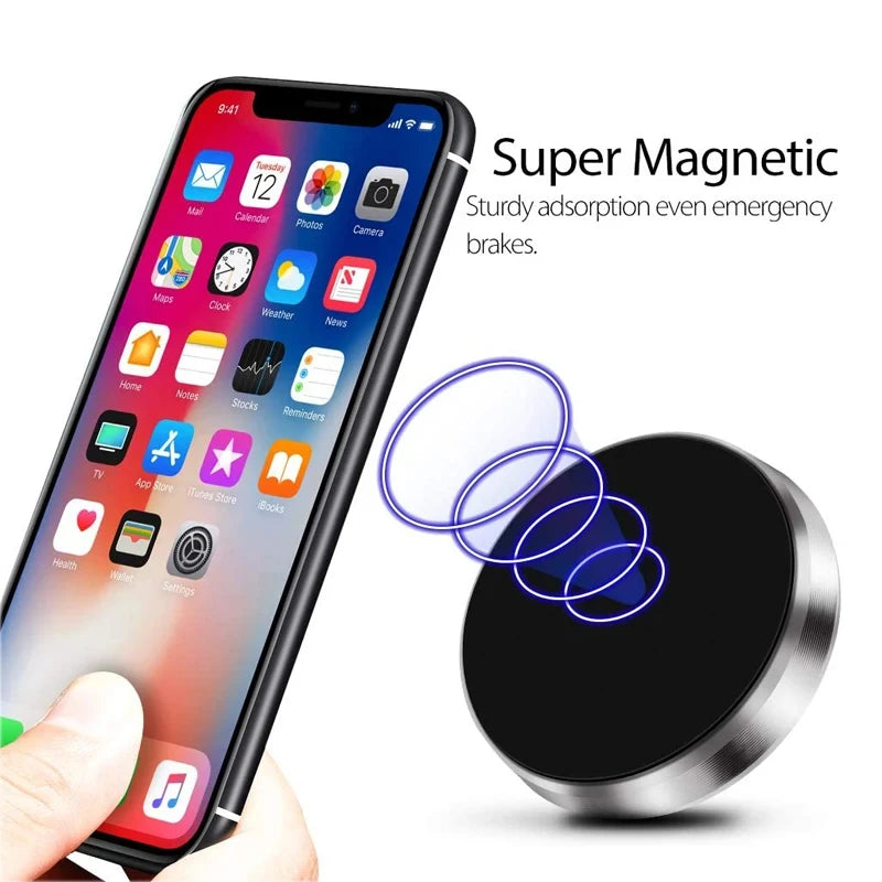 Universal Magnetic Car Phone Mount with Metal Plates