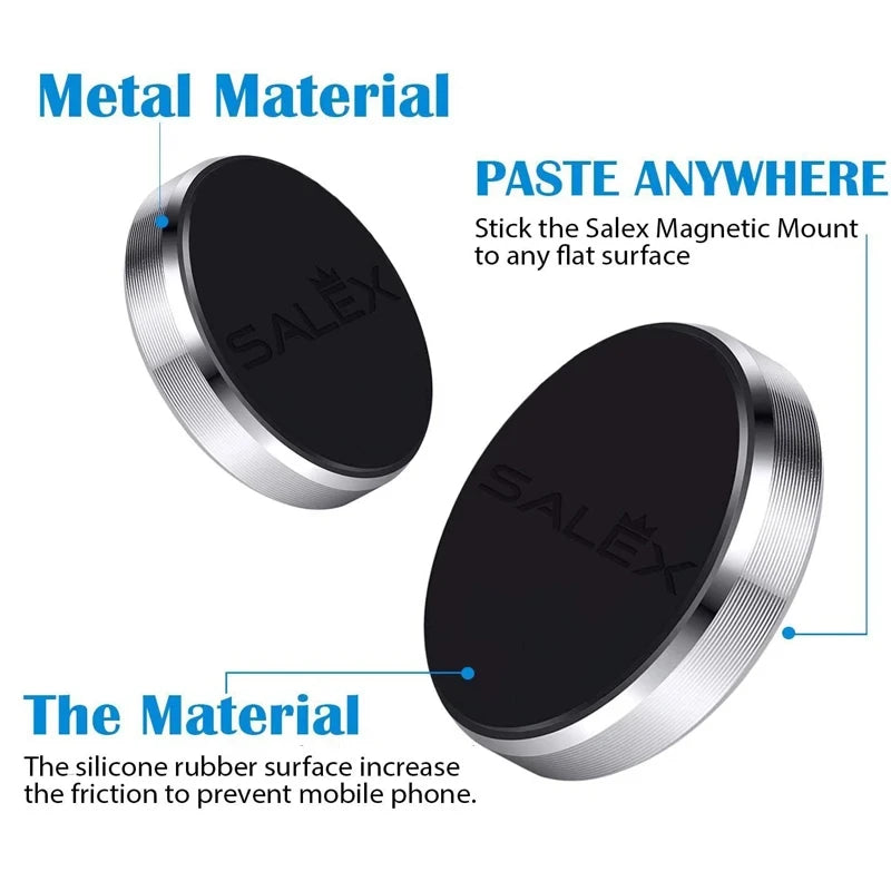 Universal Magnetic Car Phone Mount with Metal Plates