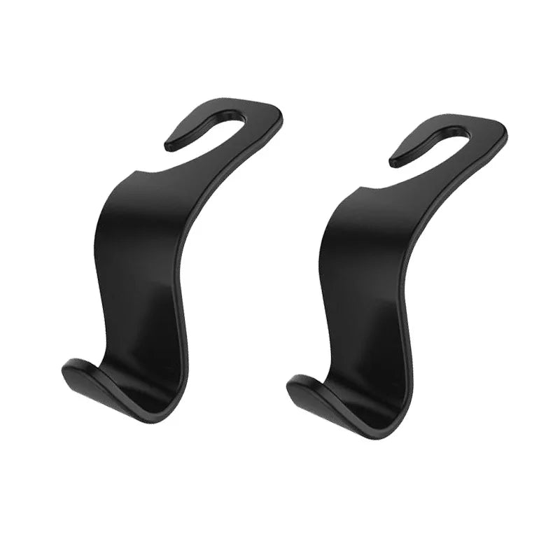Universal carbon fiber car headrest hooks