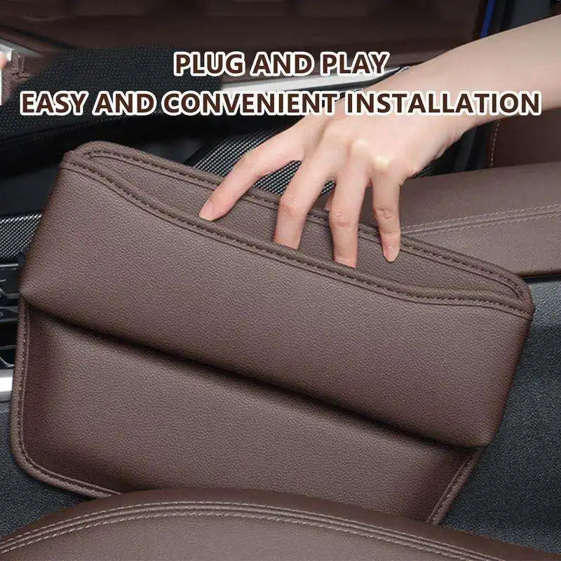 Premium Leather Car Seat Organizer