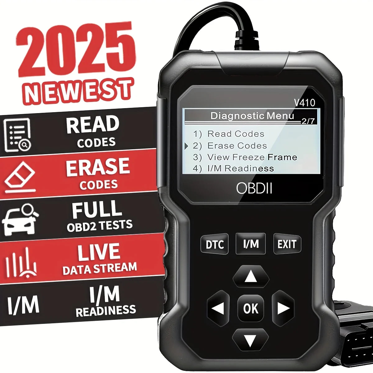 Universal OBD2 Car Diagnostic Scanner & Engine Code Reader