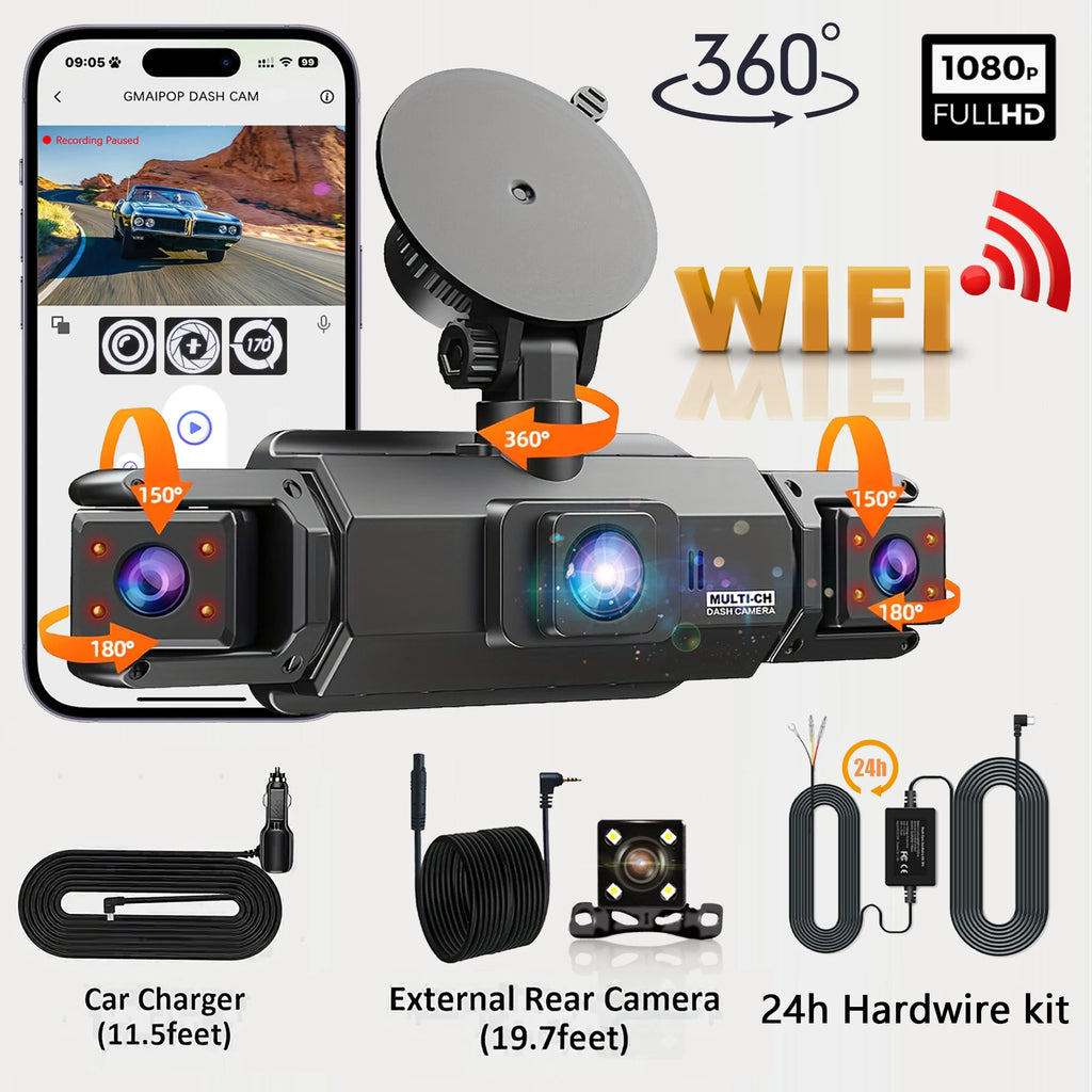 4 Channel Wi-Fi Dash Cam