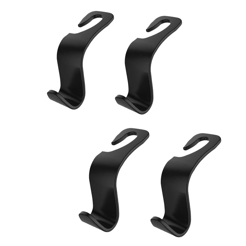 Universal carbon fiber car headrest hooks