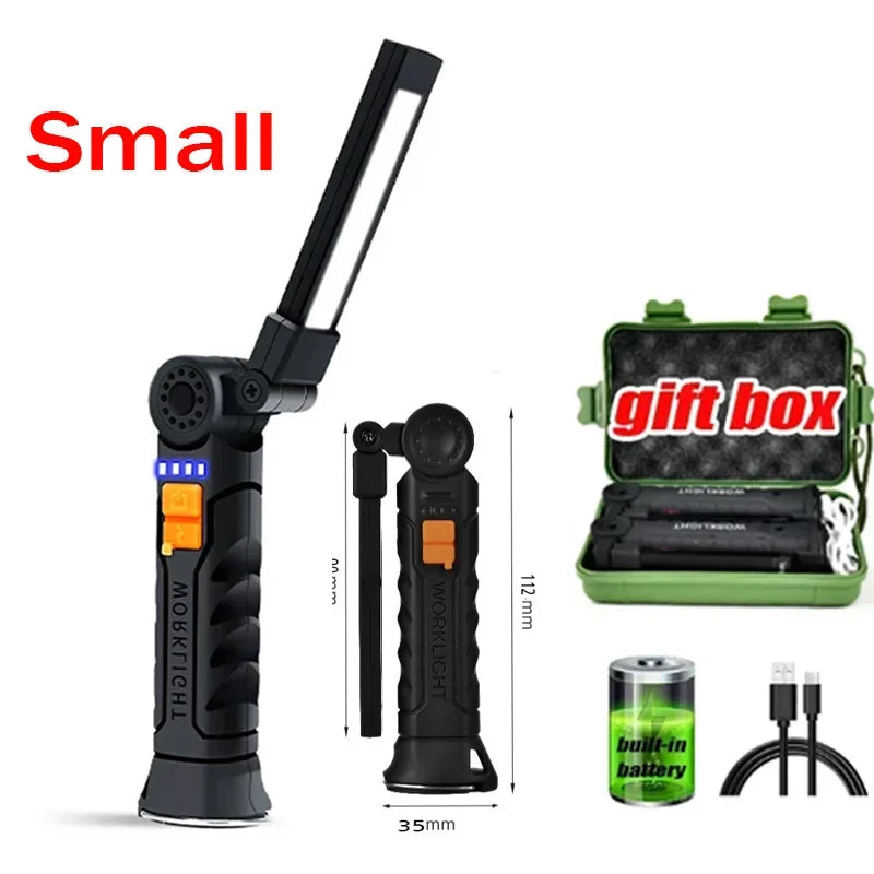 Rechargeable COB LED Work Light & Emergency Flashlight