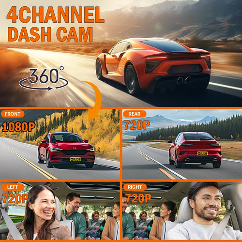 4 Channel Wi-Fi Dash Cam