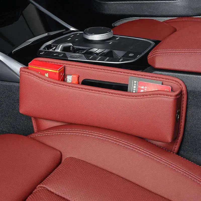 Premium Leather Car Seat Organizer