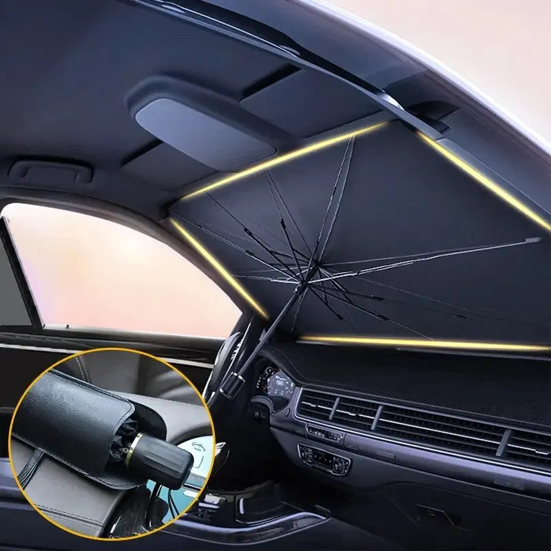 Foldable Umbrella Windshield Sunshade