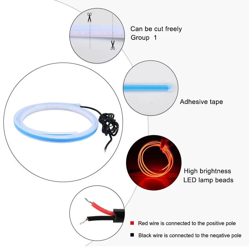 LED Daytime Running Light Strip for Cars