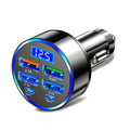 6 - in- 1 Fast Car Charger with Digital Voltage Display