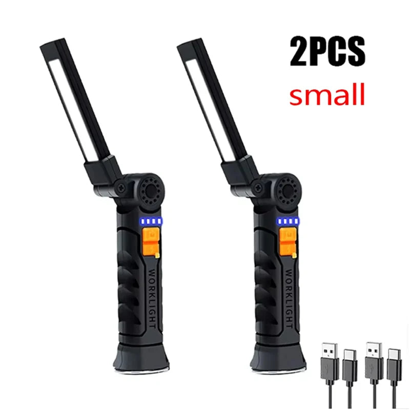Rechargeable COB LED Work Light & Emergency Flashlight