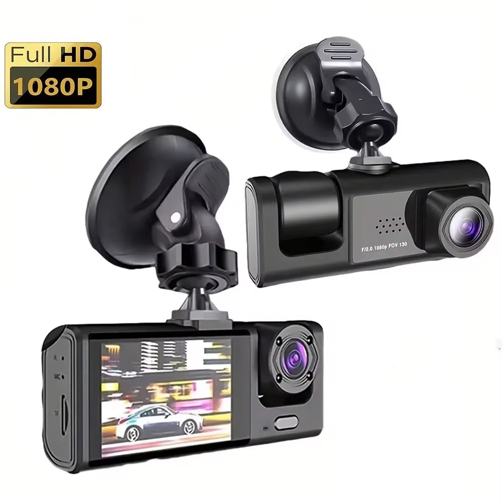 1080P Front & Rear Dash Cam with Night Vision